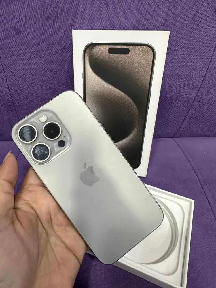 IPhone 15pro 128GB Natural Ex Garansi Resmi Mulusss
