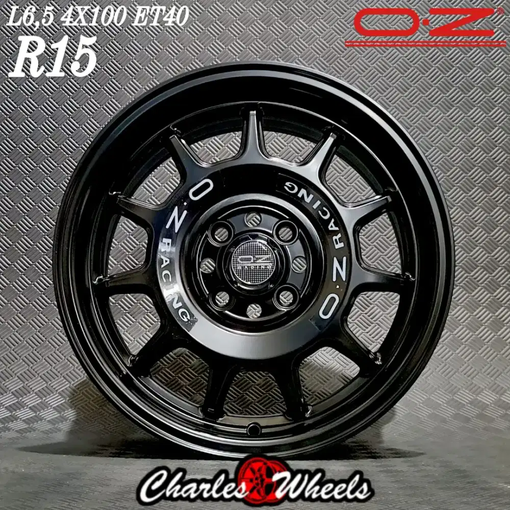VELG O.Z RACING RING 15 HITAM