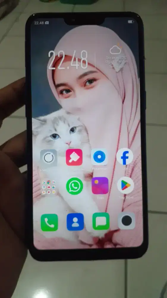 Oppo A3s 4G 2/16 layar 6.2 inchi mulus