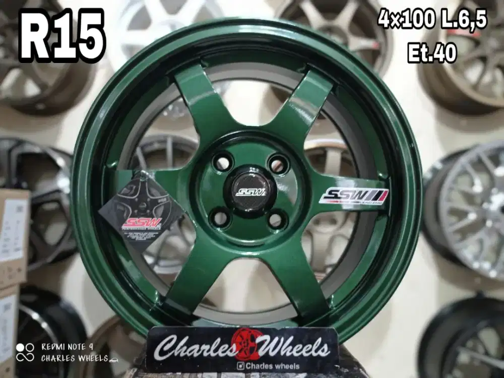 VELG TE37 SSW THAILAND R15 HIJAU