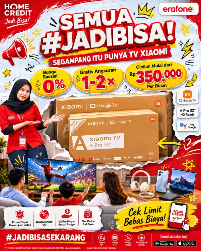 PROMO KREDIT TV XIAOMI TERMURAH SEKOTA PALEMBANG