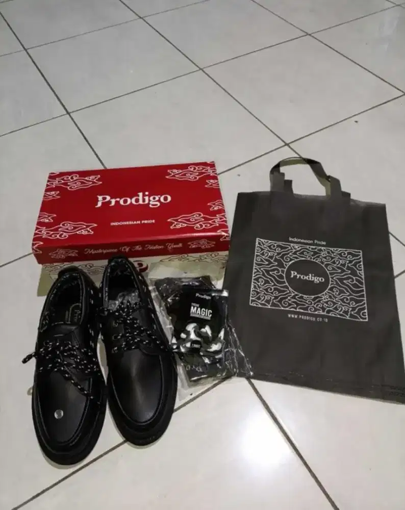 Jual Murah Sepatu Pantofel - Prodigo Blitar Full Black Size 40