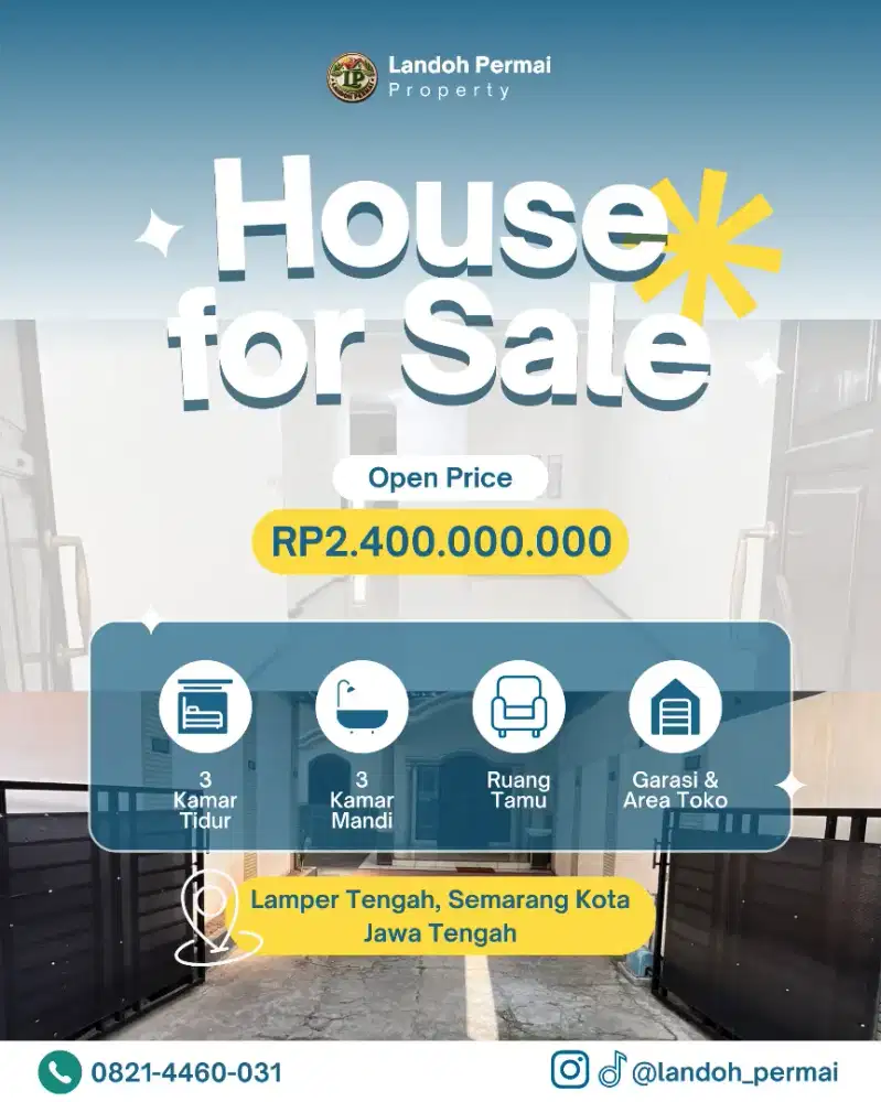 FOR SALE - RUMAH HUNIAN IMPIAN - AREA LAMPER - SEMARANG - JAWA TENGAH