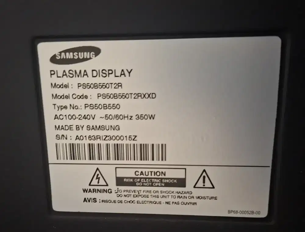 TV Samsung Plasma 50 (RUSAK)