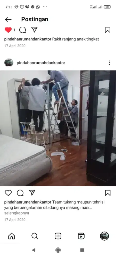 Rakit Bongkar Pasang Lemari Kitchenset Partisi Pindahan Kantor Rumah
