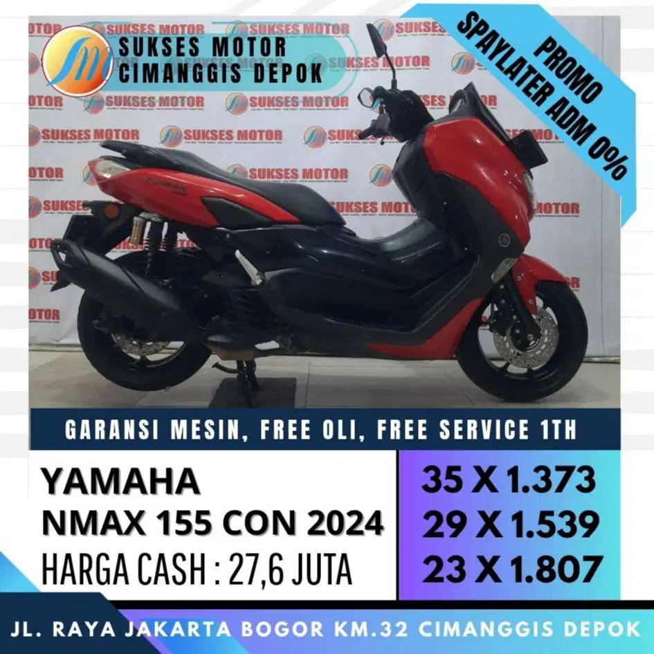 NEW NMAX 155 CON 2024 TERMURAH CASH KREDIT SYARAT KTP KK