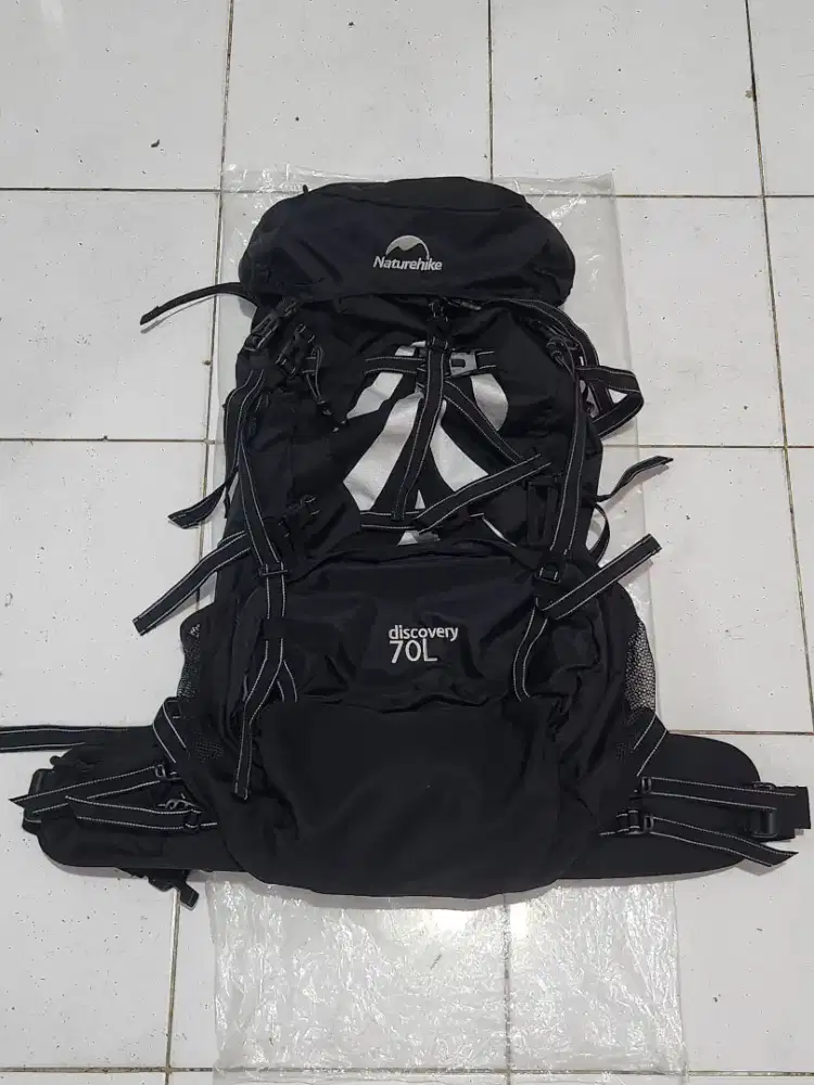 Tas Gunung Carrier Naturhike 70 Liter Hitam Murah
