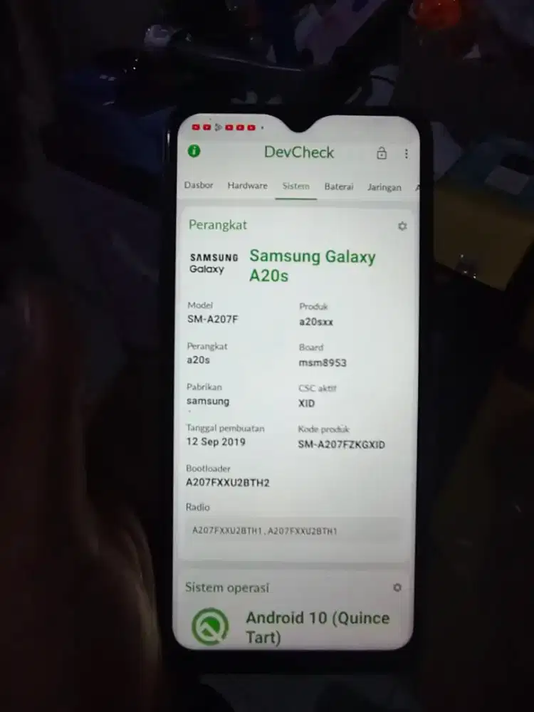 SAMSUNG A20S RAM 4/64GB