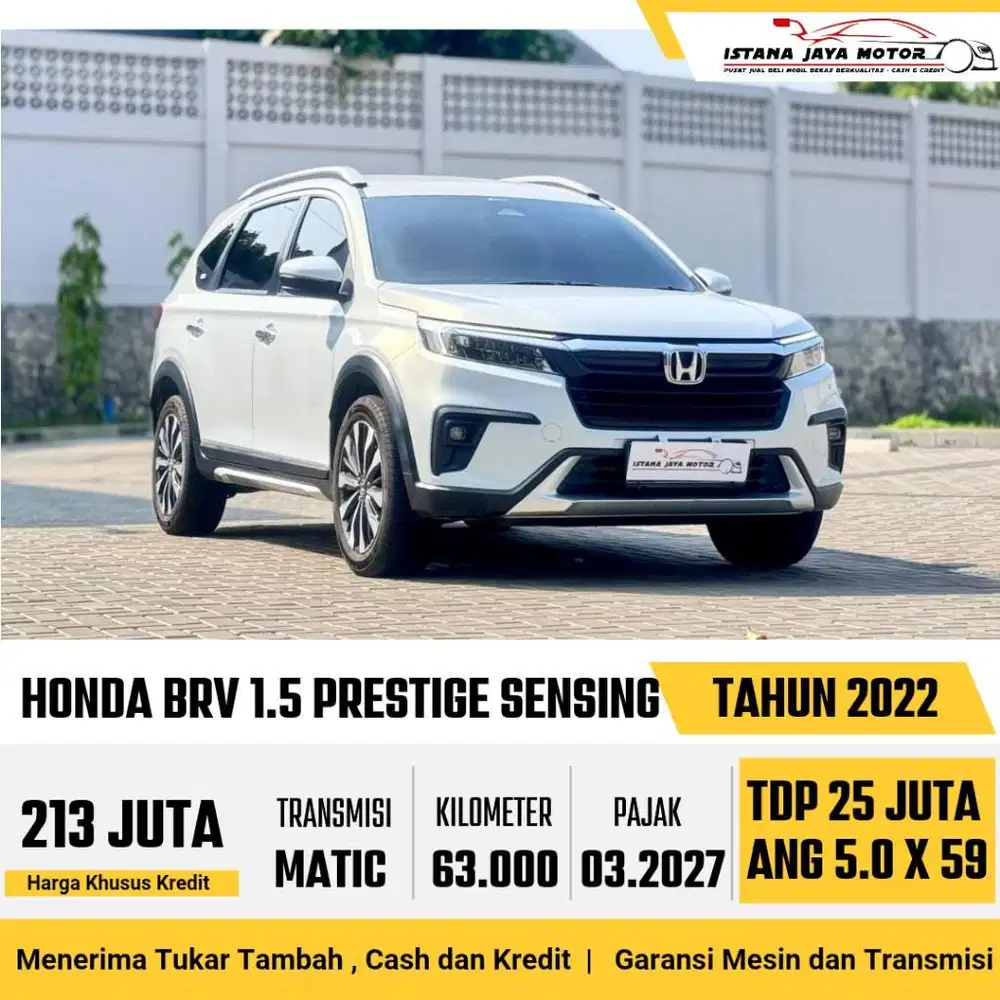 [HONDA SENSING] BR-V Prestige 1.5 Automatic 2022 Putih