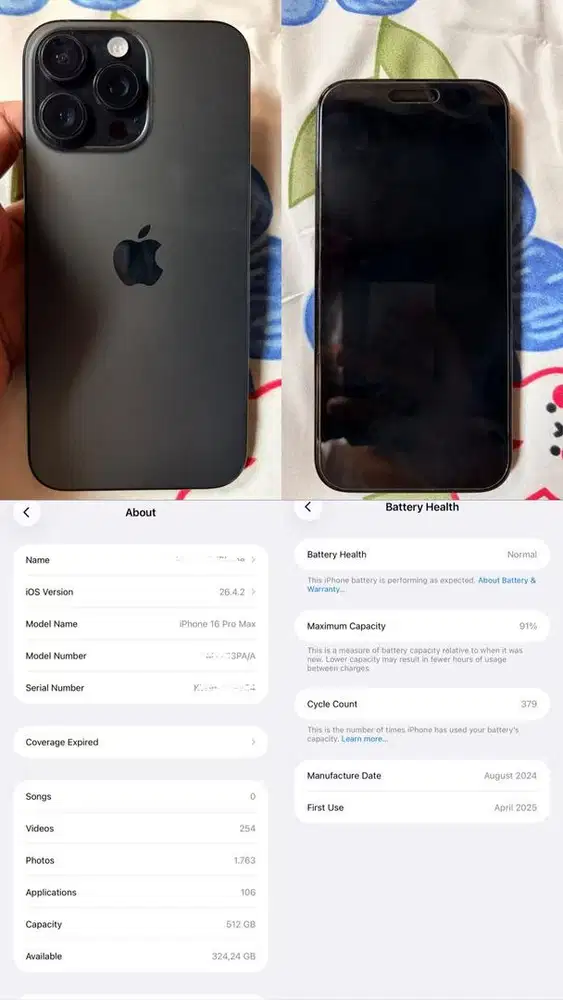Iphone 16 Pro Max 512Gb ibox Black Titanium