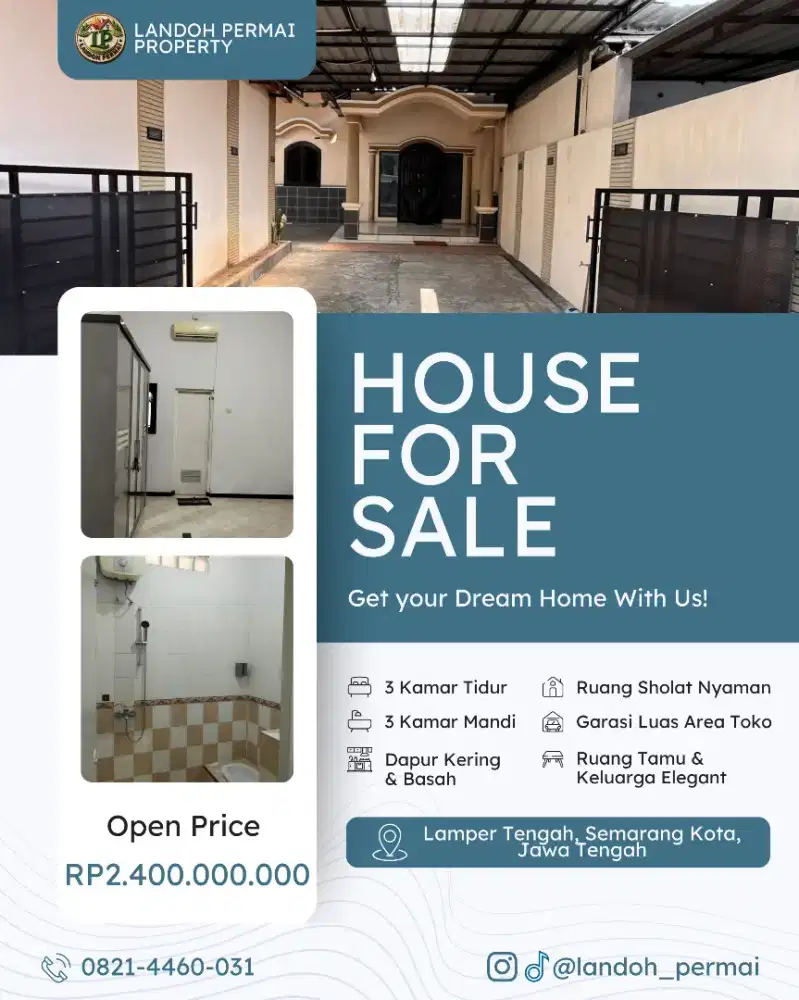 FOR SALE - RUMAH HUNIAN IMPIAN - AREA LAMPER - SEMARANG - JAWA TENGAH