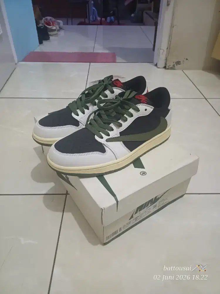 Nike Air Jordan 1 Low x Travis Scott sz 42 Olive