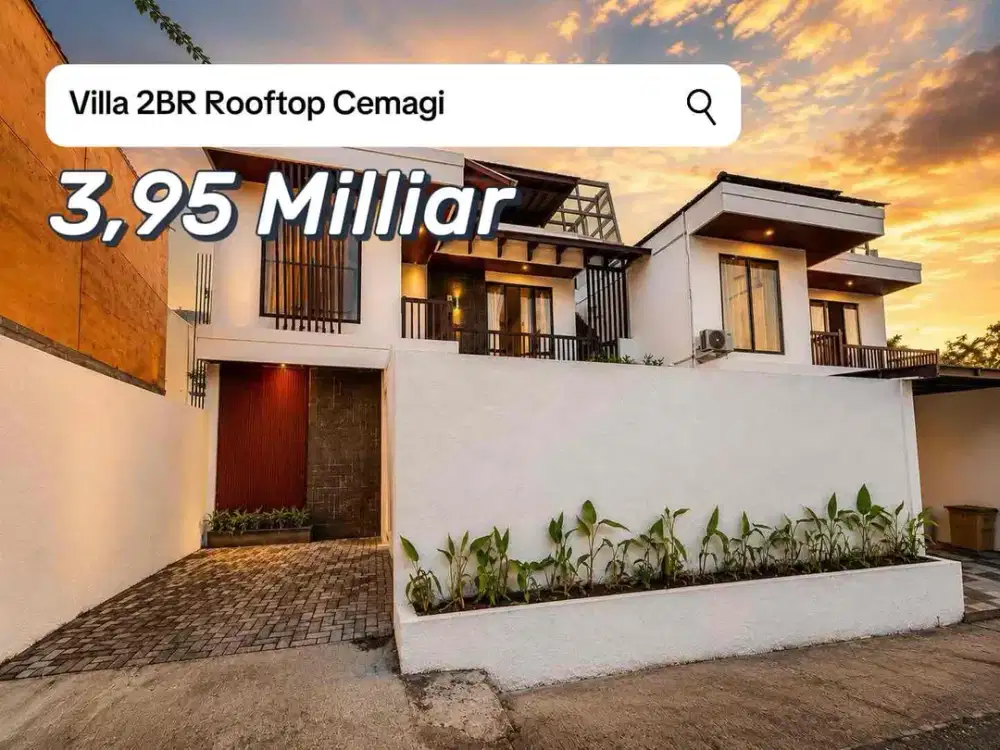 SALE Villa 2BR Rooftop 600 Meter Pantai Meningening