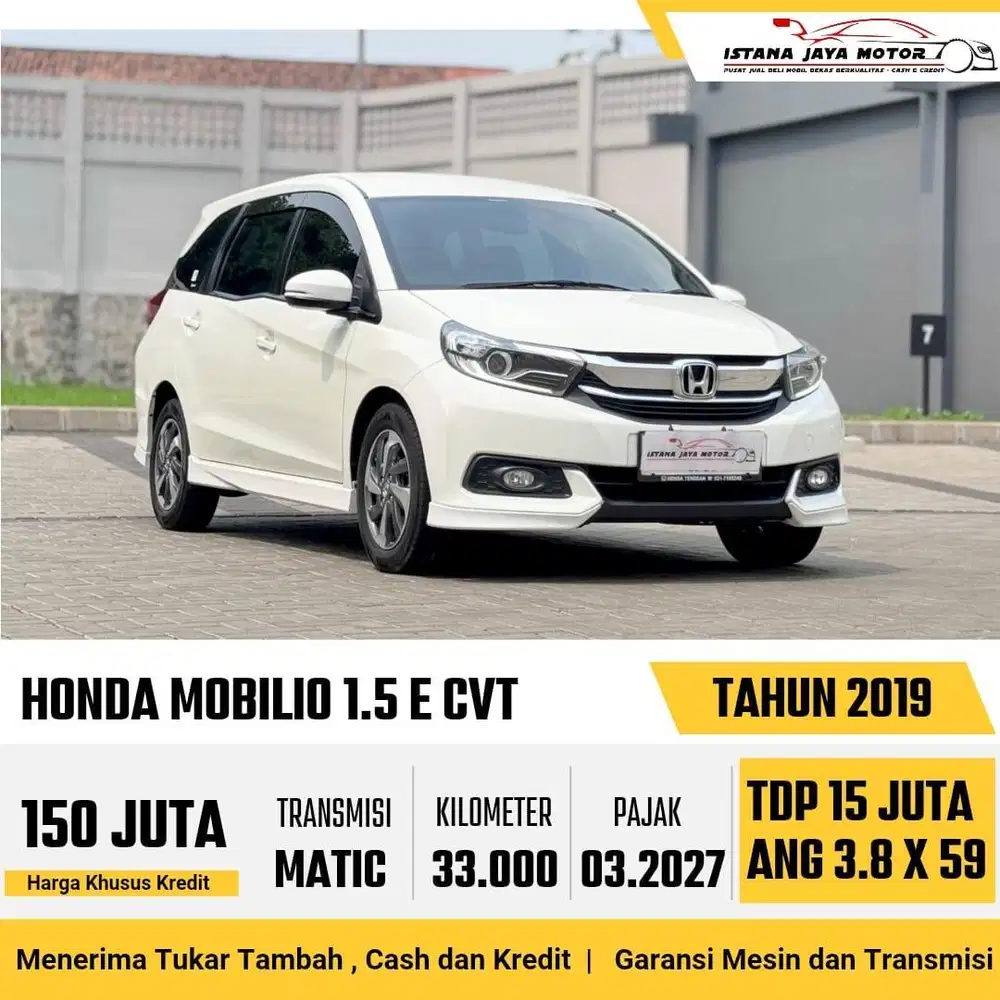 [KM 33RB] Facelift Honda Mobilio E 1.5 Automatic 2019