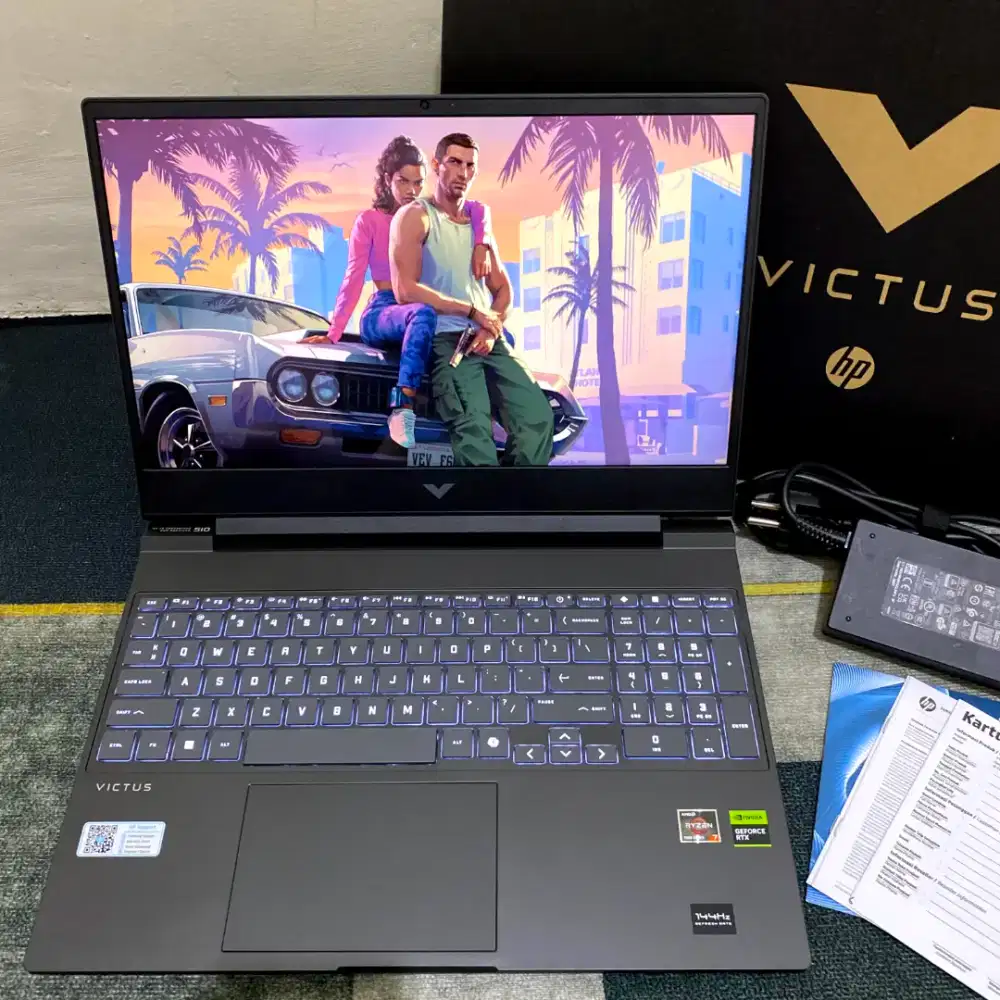 Victus F15 Ryzen 7 7445HS RTX 3050 6gb ram 16/512gb DDR5 5600mhz