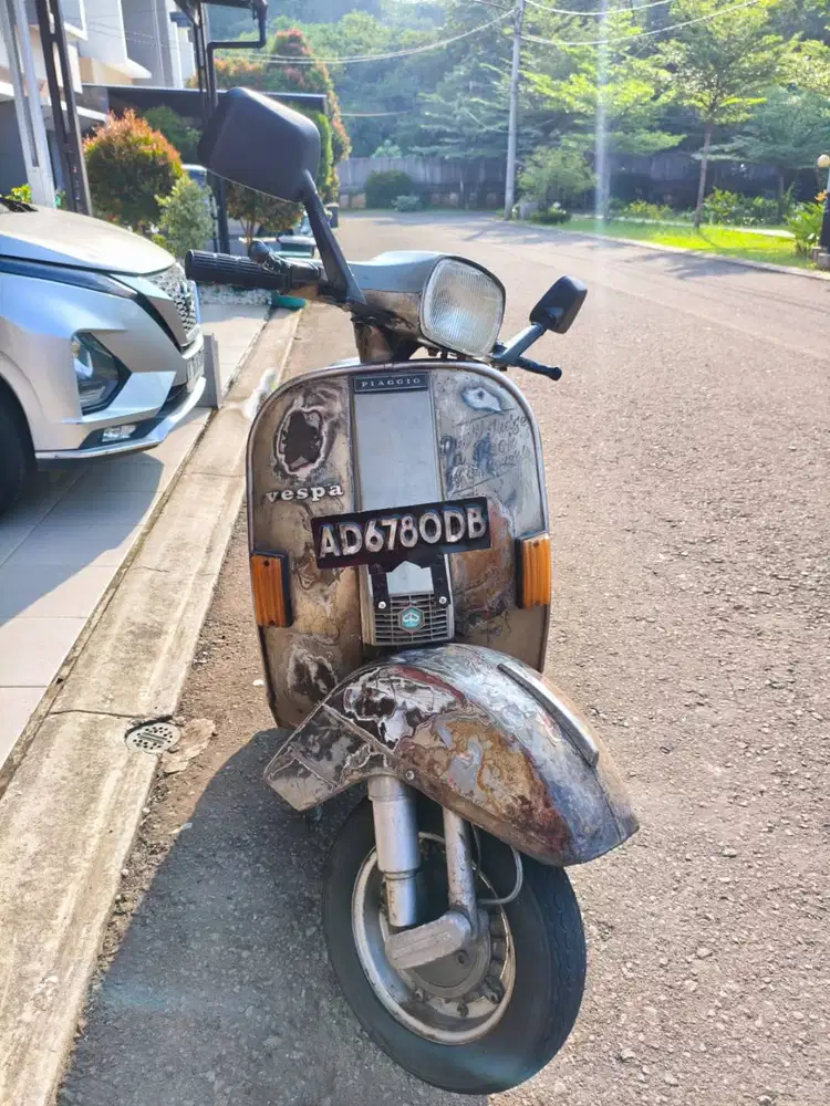 Vespa PX 2 Tak Klasik Kaleng Karat Surat Lengkap Akur Original Murah