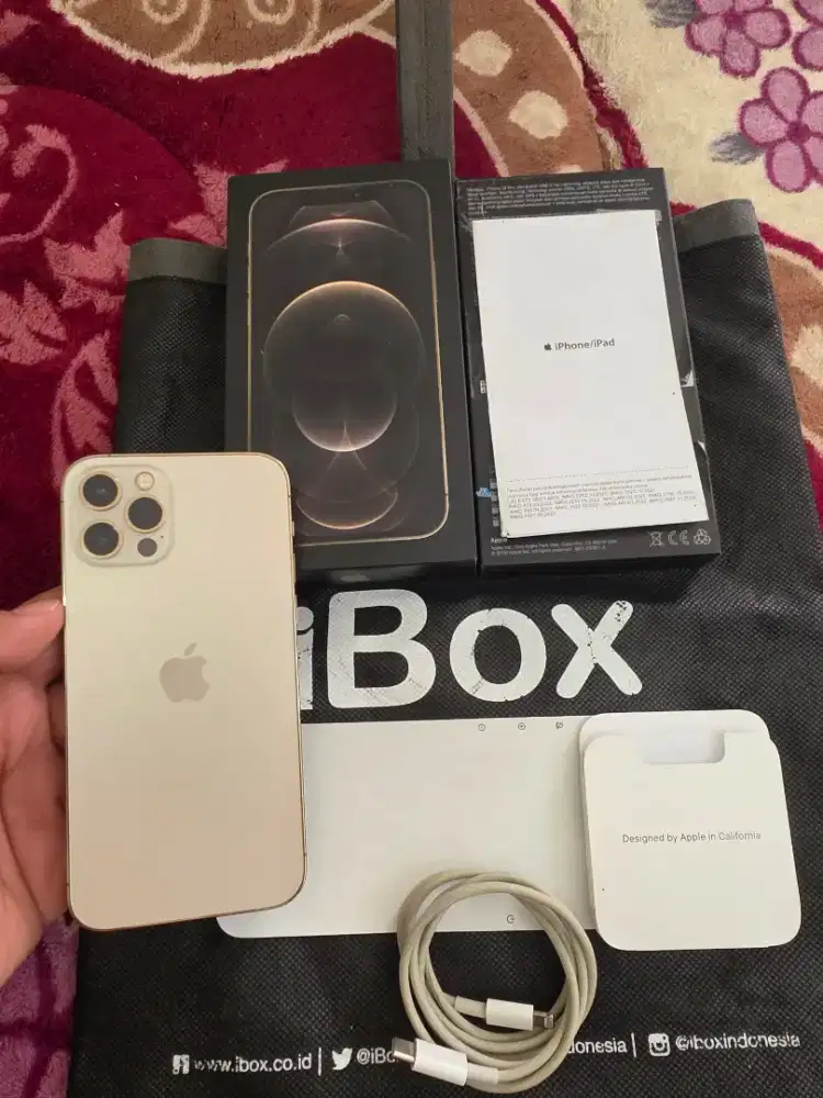 iphone 12 pro 256gb resmi iBox,mulus like new,fulset original,