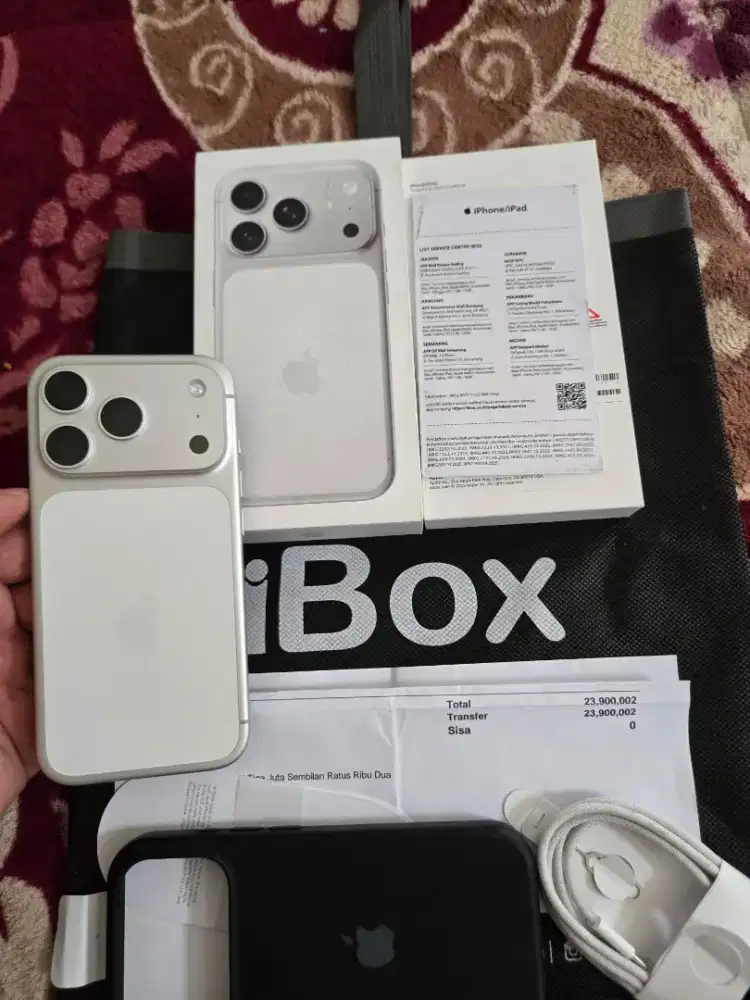 iphone 17 pro 256gb resmi iBox,garansi 09-02-2027 battry health 100%