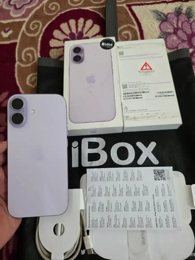 iphone 17  256gb resmi iBox,garansi 16-01-2027 battry health 100%,