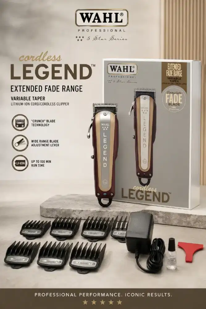 WAHL Cordless Legend Original Mesin Cukur Rambut Profesional Barber