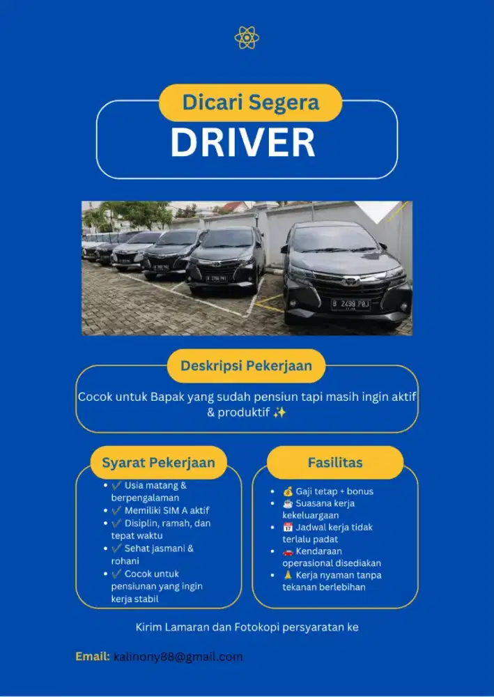 Lowongan kerja driver Surabaya