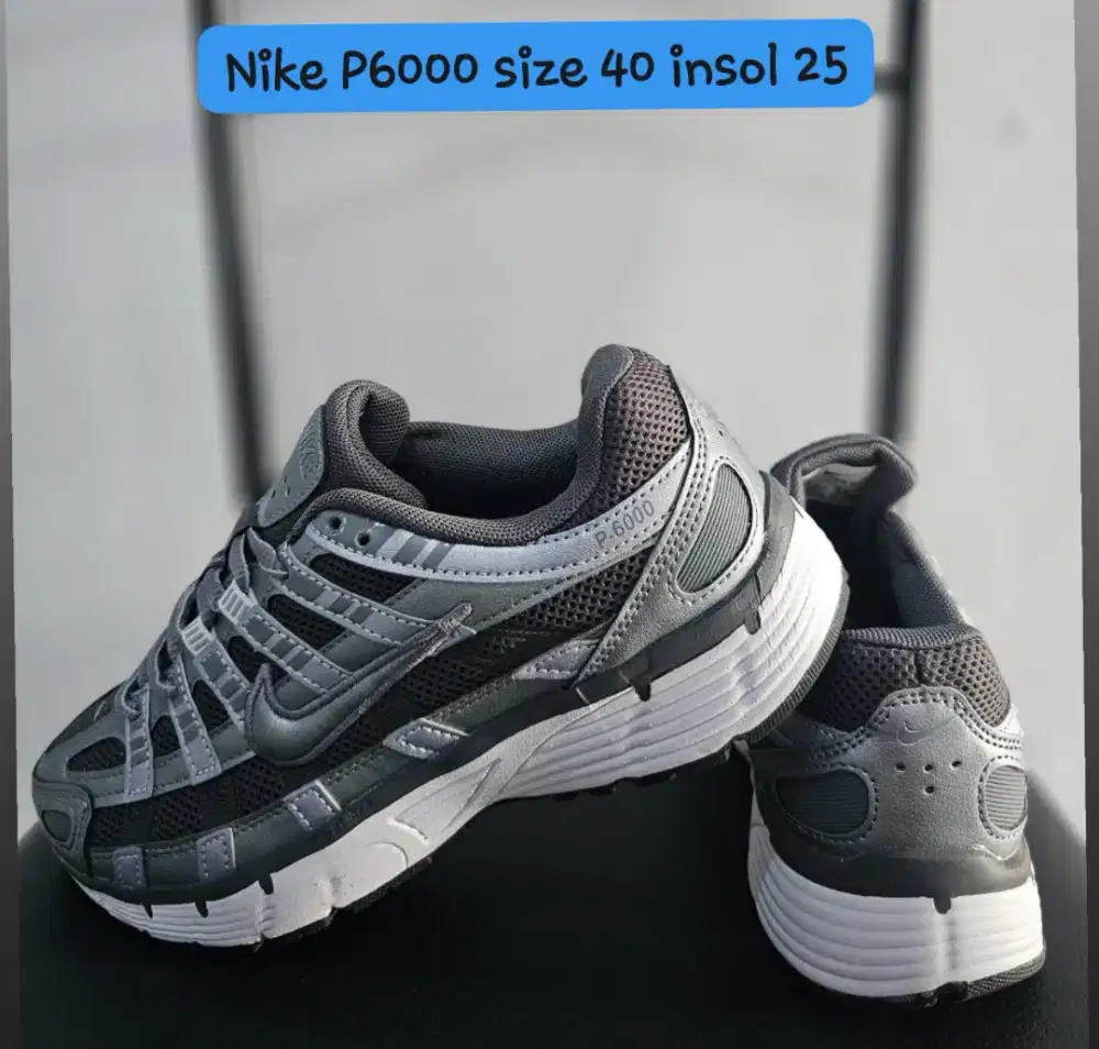 ​Sepatu Sneakers Casual Pria/Wanita NIKE P6000 - Size 40 Insole 25