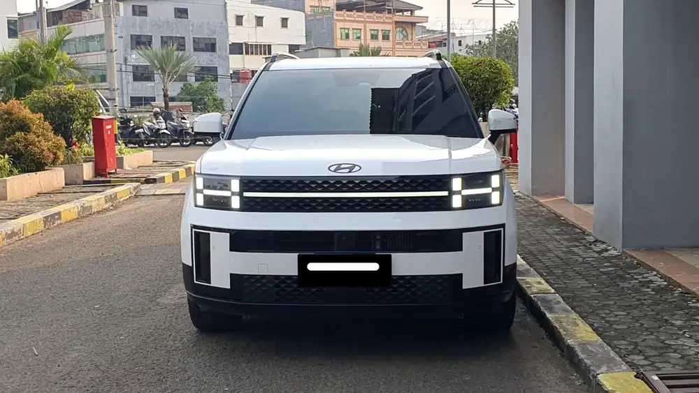 Km 15 ribu hyundai santafe santa fe calligraphy hev hybrid 2025 putih