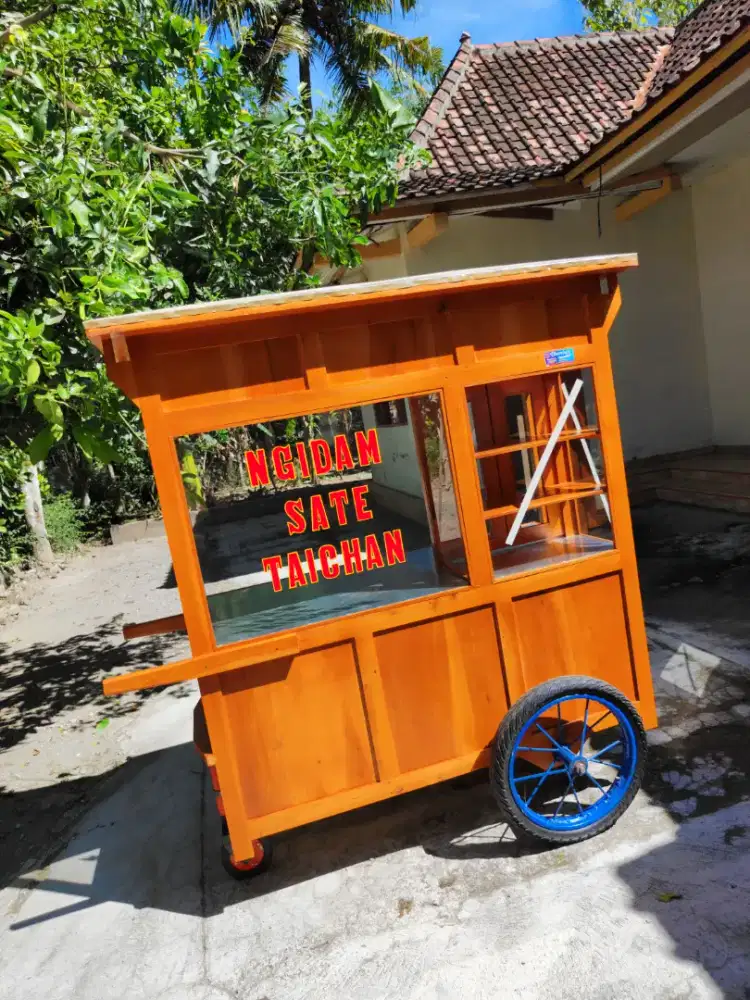 Gerobak Angkringan Bakso Mie Ayam PeceL Bubur Sate Martabak Ronde dlL