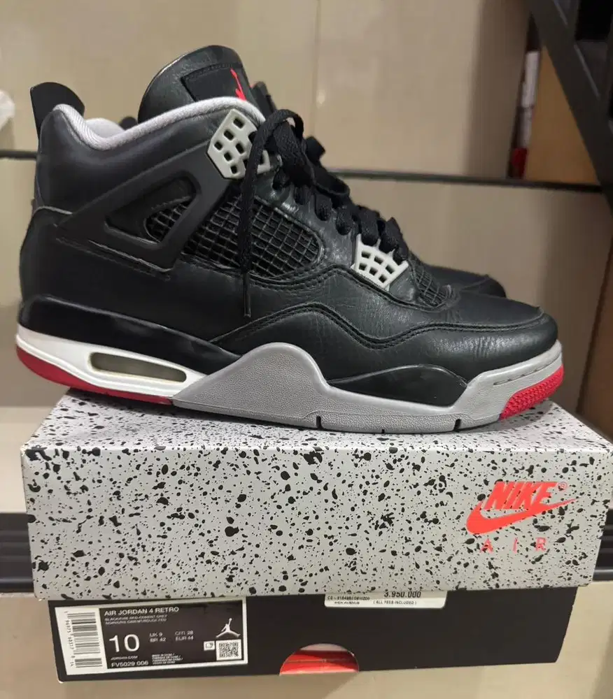 WTS Air Jordan 4 BRED Authentic