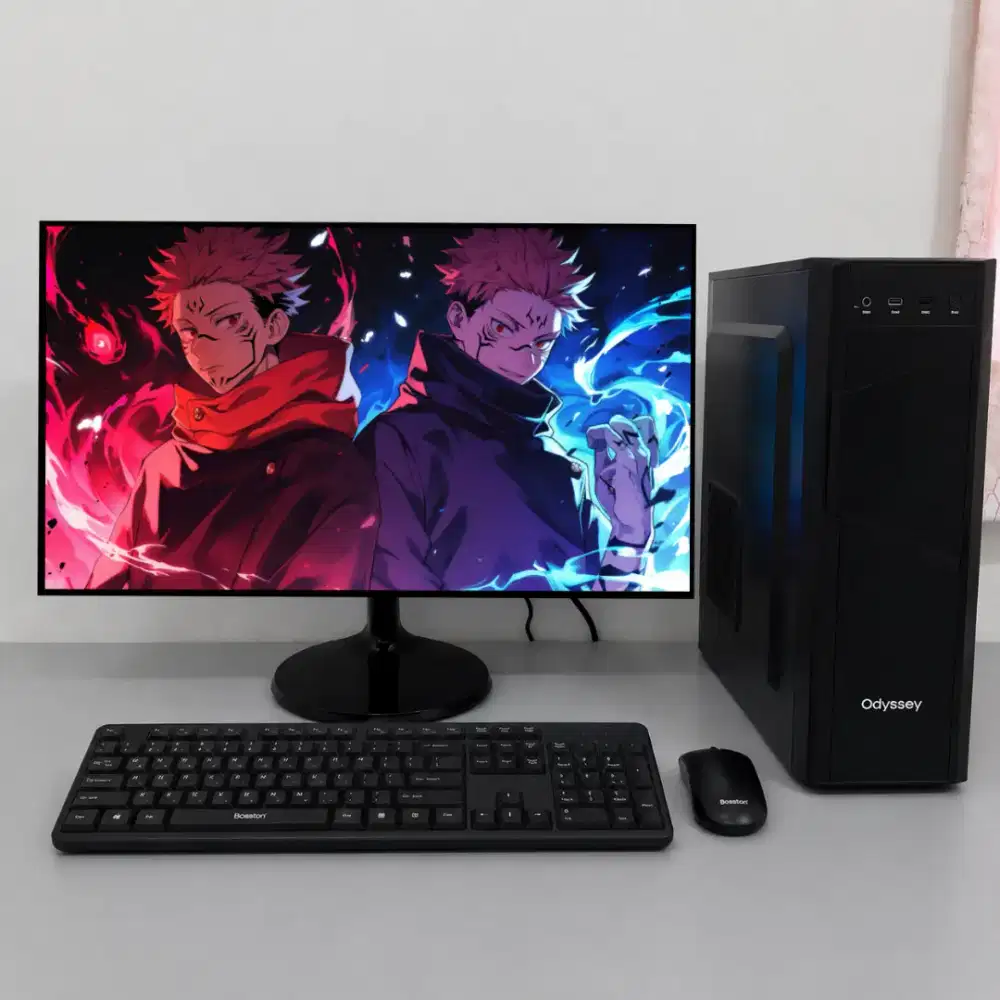 PC GAMING FULSET + LCD + RAM 8 GB + VGA 1 GB + HD 500 GB + GAMES APP