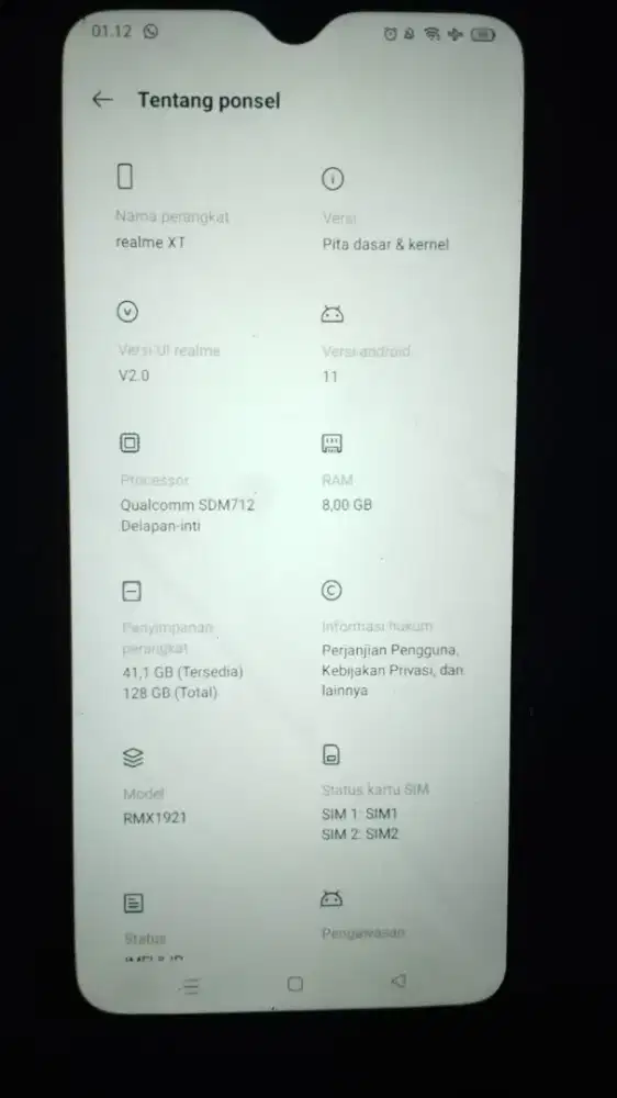 dijual hp realme xt