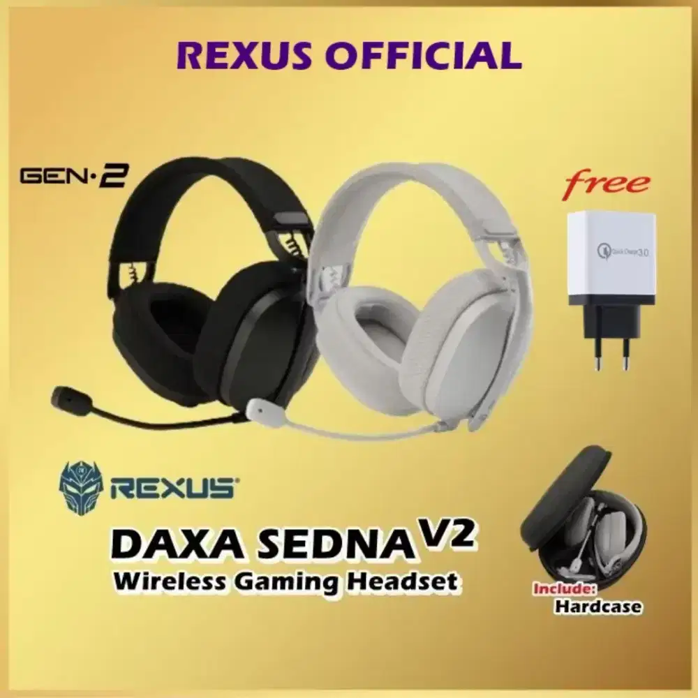Rexus Gaming Headset Daxa Sedna V2 Wireless 3in1
