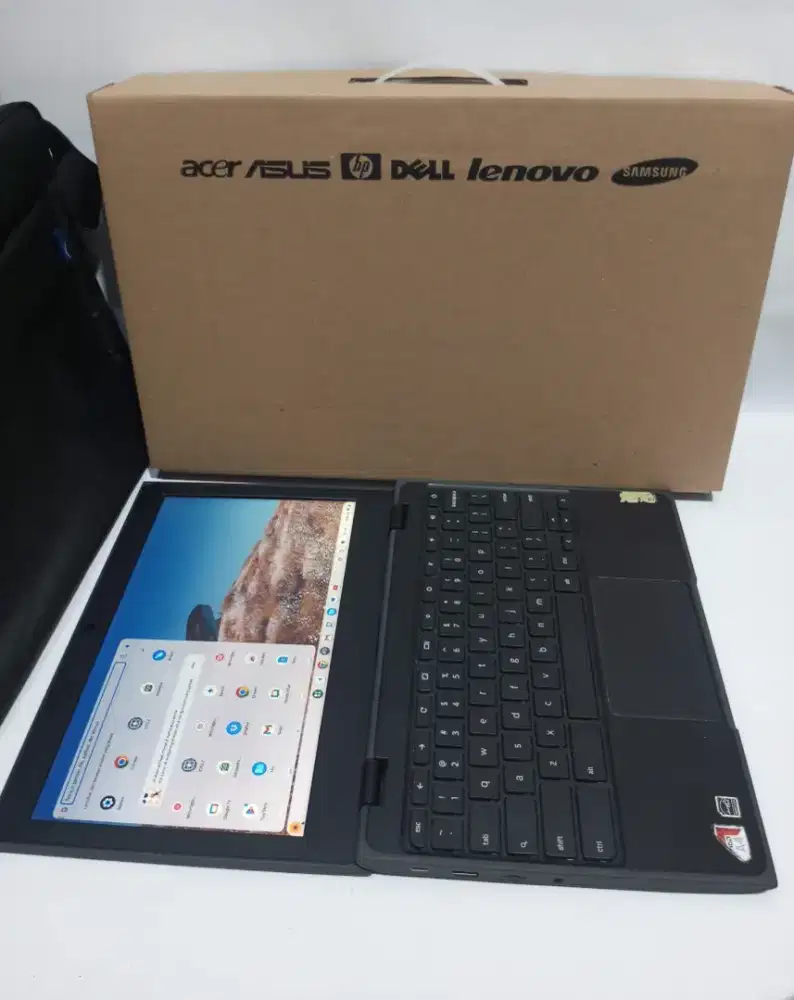 Lenovo 100e Chromebook 2ndGen AMD A4-9120c Ram 4GB ssd 32 GB 12 8 jam