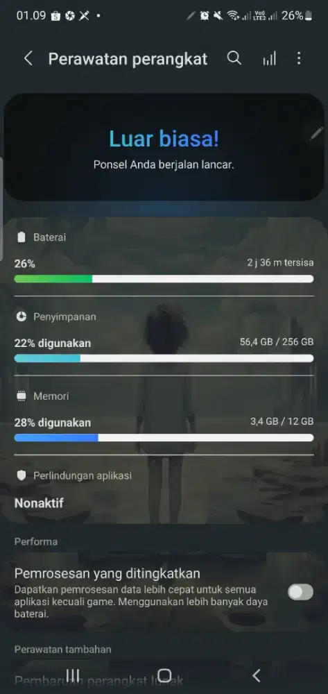 RAM 12 / 256 SAMSUNG NOTE 10 PLUS ORI SEIN