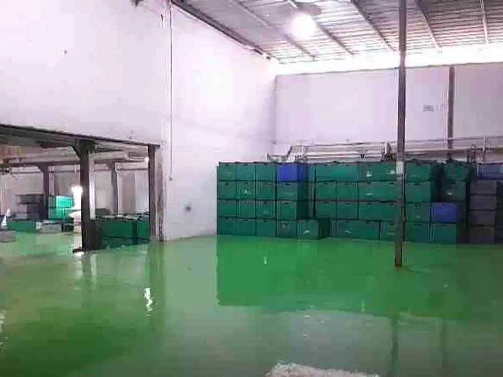 Dijual Gudang 594m murah 1.9M akses kontainer strategis pinggir jalan raya di jatiasih