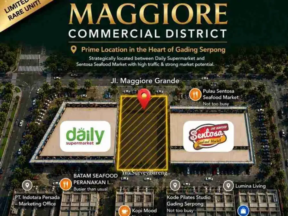 RUKO STUDIO LOFT MAGGIORE JUNCTION ONLY 4UNIT 4LANTAI! LIMITED DAN HADAP JALAN