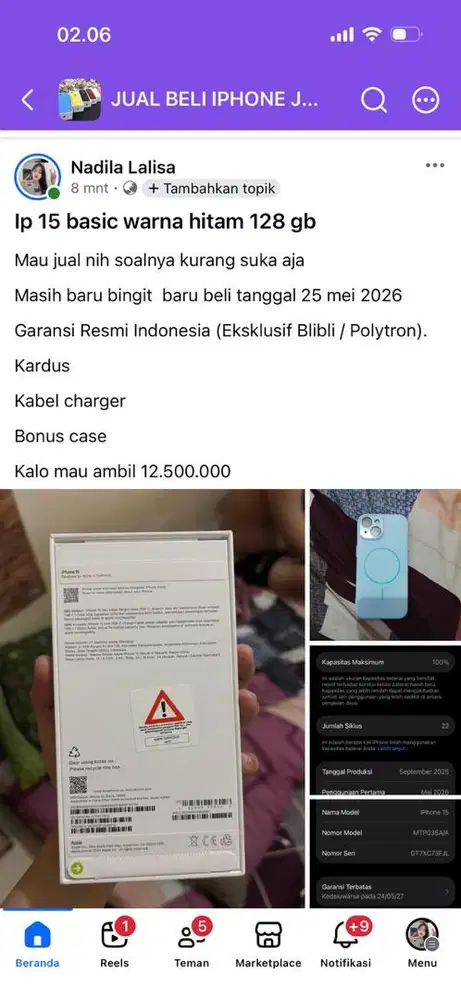 Iphone 15 128gb