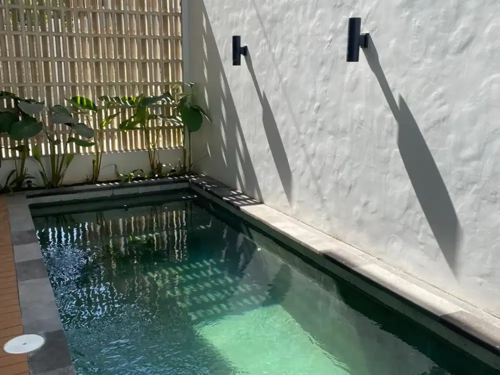 FOR RENT VILLA BARU  PRIVAT POOL JALAN KAKI KE PANTAI LOKASI SANUR