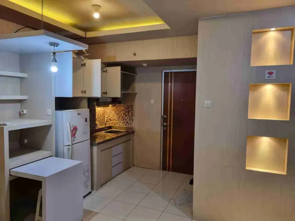 Disewakan Murah Apartemen Puncak Kertajaya 2BR jadi 1 BR Full Furnish