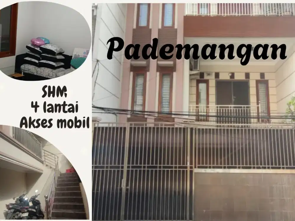 Di jual atau di sewakan rumah di Pademangan garasi 3 mobil