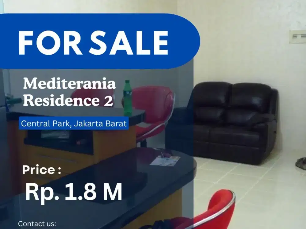 DIJUAL CEPAT Apartment Mediterania Residence 2 unit 3BR