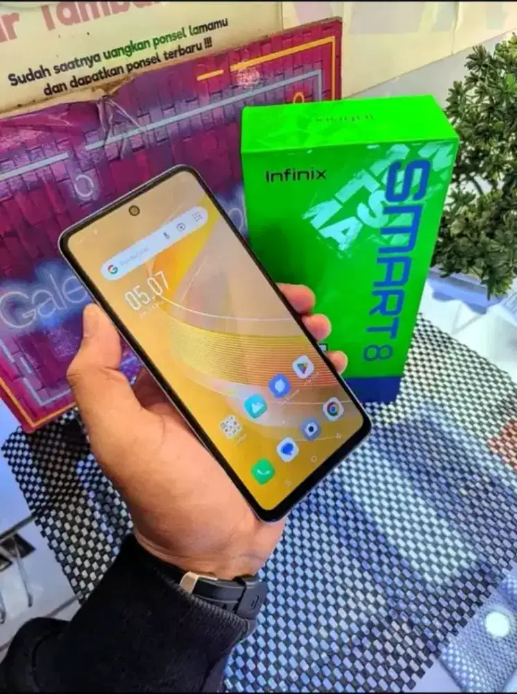 infinix smart8 4+4/128 pemakean 1bulan