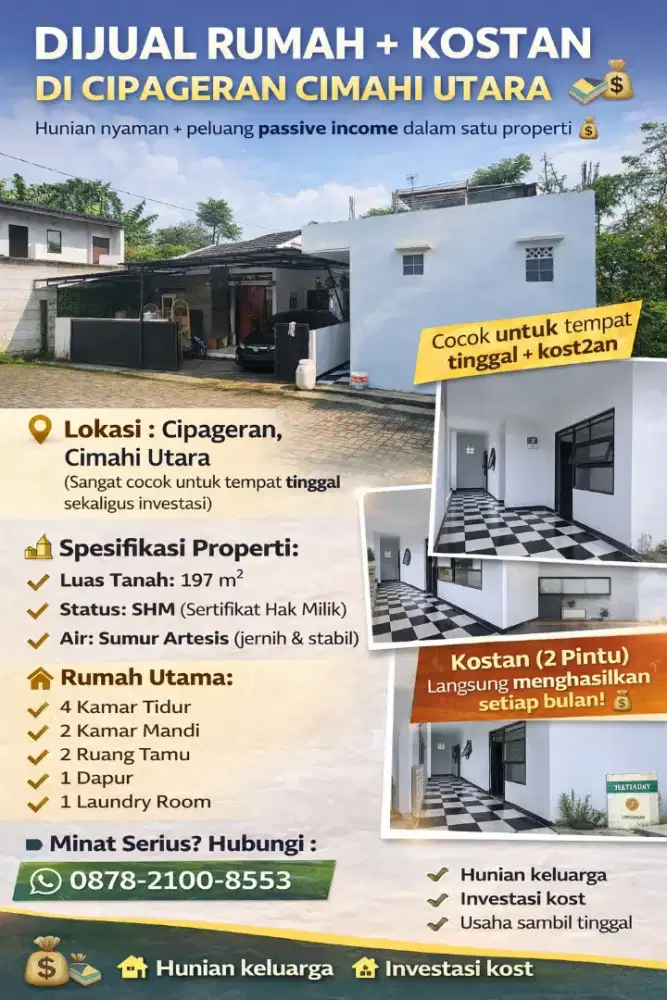 DIJUAL RUMAH & KONTRAKAN CIPAGERAN CIMAHI UTARA