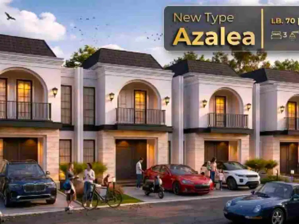 Rumah cluster baru modern start 800 jt an 2 lantai di setu dekat cibubur bekasi