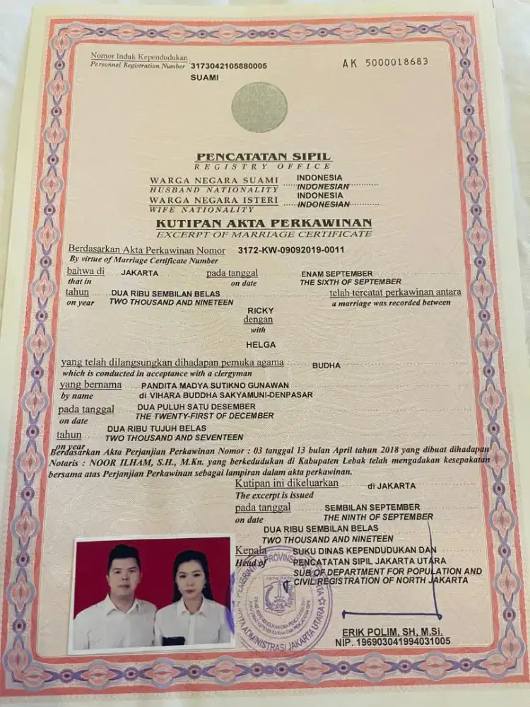 Bantuan urus berkas nikah