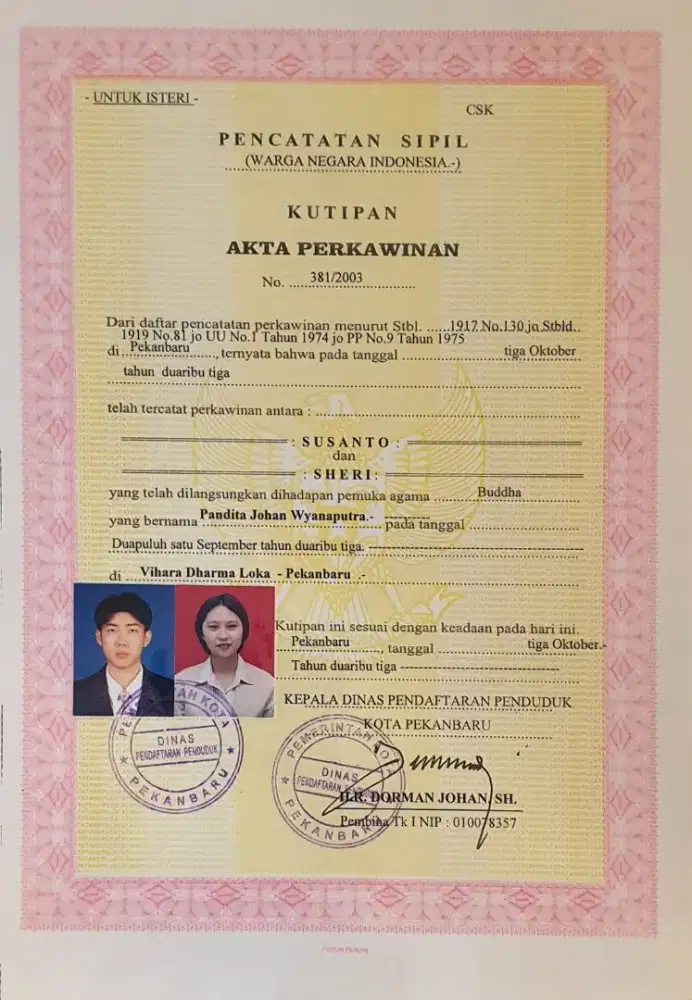 Bantuan urus berkas nikah