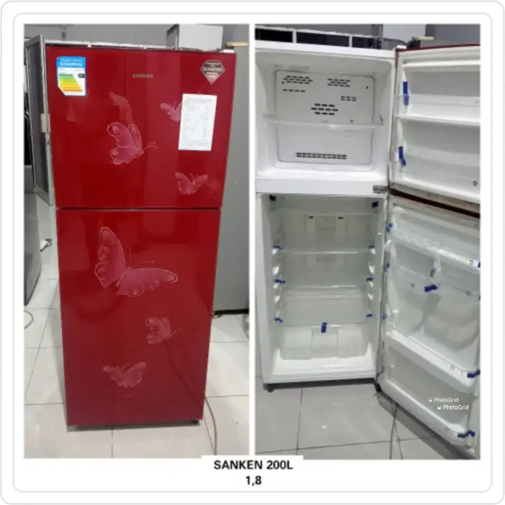 Kulkas 2 pintu sanken 200L