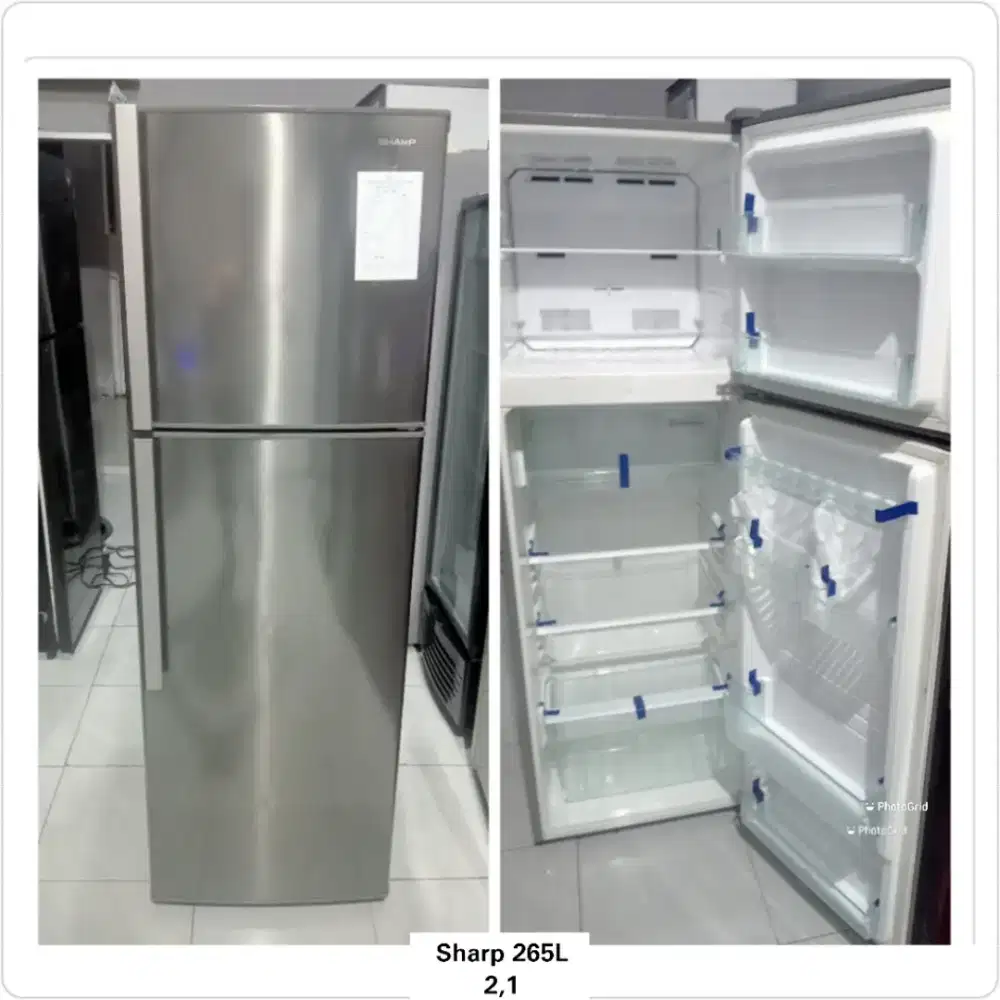 Kulkas 2 pintu besar 250L Sharp