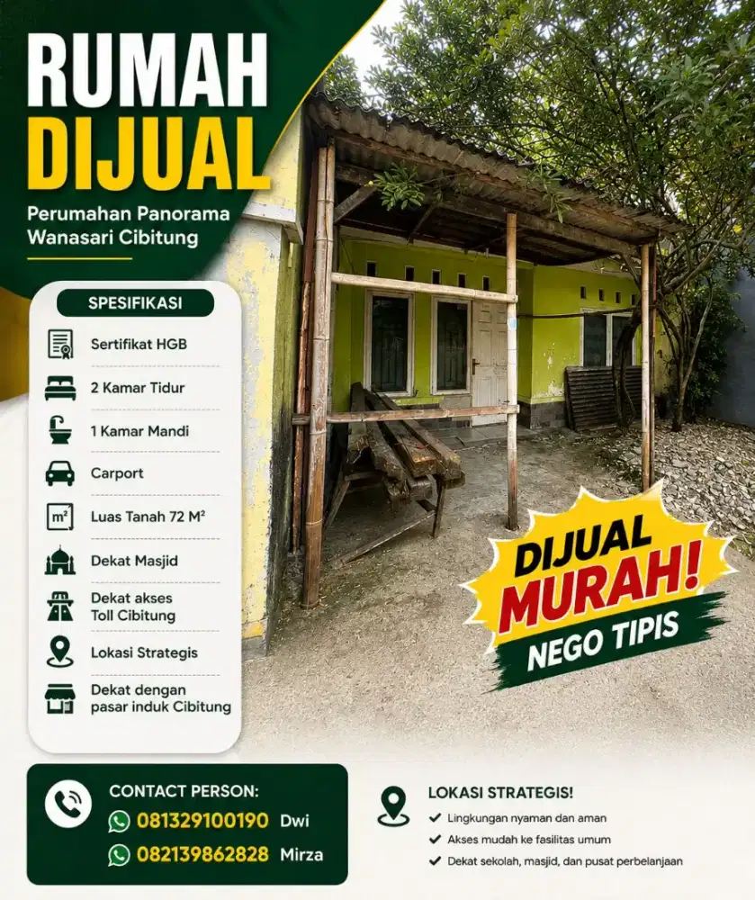Dijual Cepat Rumah