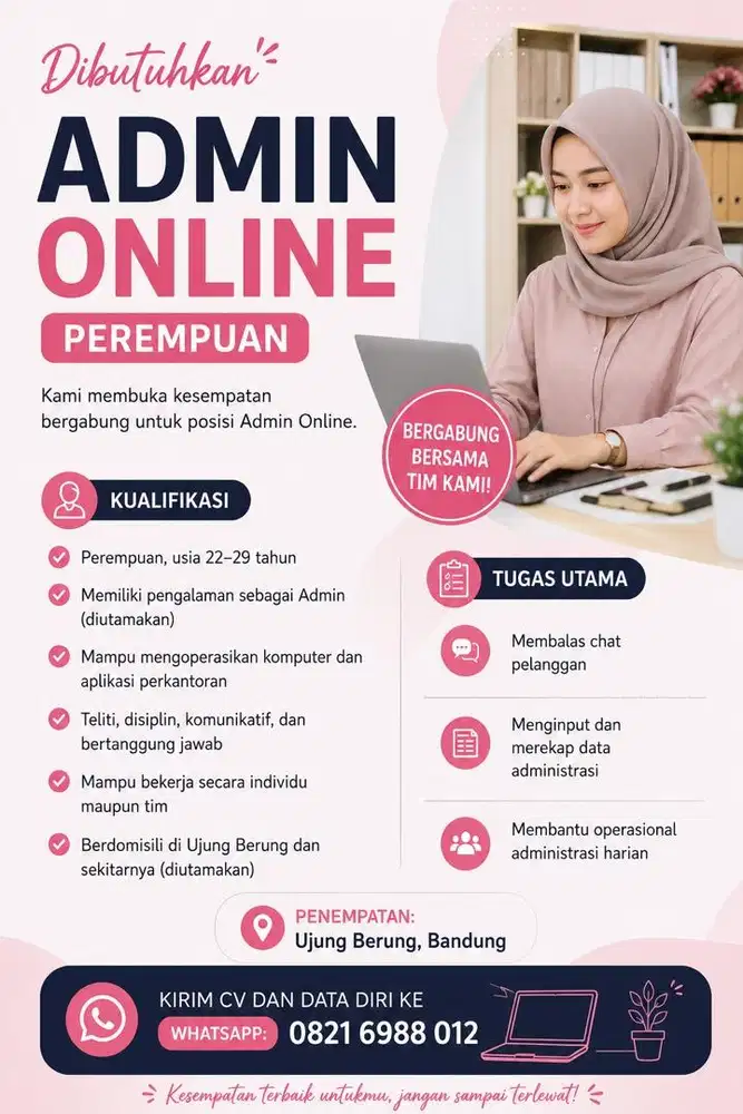 Lowongan admin online